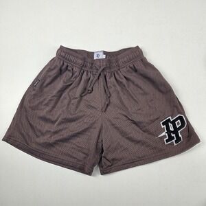 Inaka Power Shorts Mens XL Brown Mesh Athletic Gym Running Training Workout